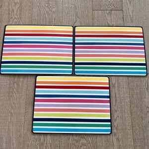 3 Pottery Barn Kids Rainbow Placemat - Cork Backing